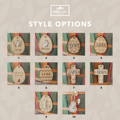 Personalized Easter Basket Tags