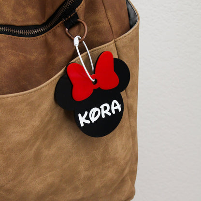 Personalized Mouse Ear Name Keychain