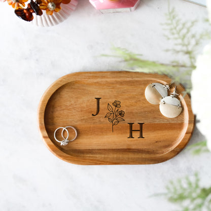 Acacia Wood Trinket Tray